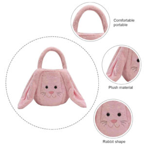 Alternative view of Long Eared Rabbit Easter Bag Basket Plush Gift