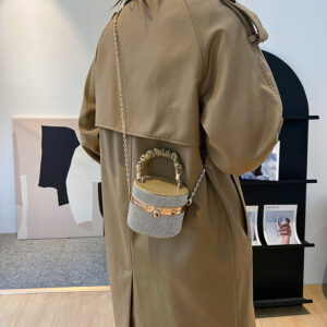 Women's Fashion All-matching Rhinestone Fashion Bucket Bag