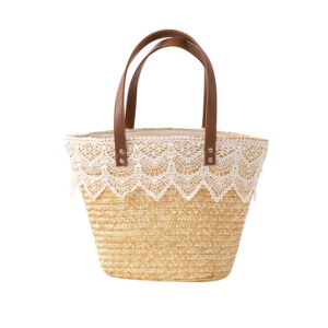 Alternative view of Straw Small Bucket Bag Portable Crossbody