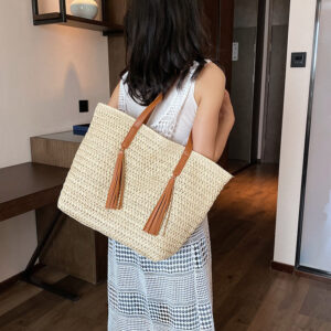 High-grade Large-capacity Woven Shoulder Bag For Women