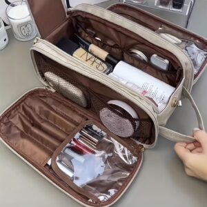 Alternative view of Women's Fashion Large Capacity Suitcase Cosmetic Bag