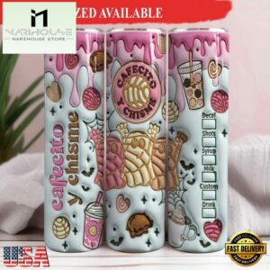 3D Pan Dulce Coffee Valentine Tumbler