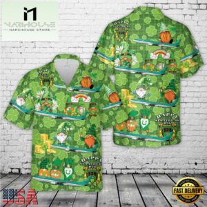 Aer Lingus Airbus St Patrick's Day Hawaiian Shirt