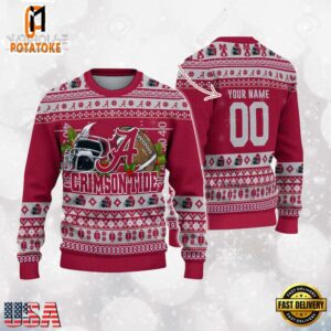 Alabama Crimson Tide Logo Football NCAA Ugly Christmas Sweater