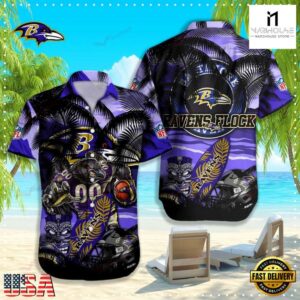 Baltimore Ravens NFL Summer Hawaiian Shirt