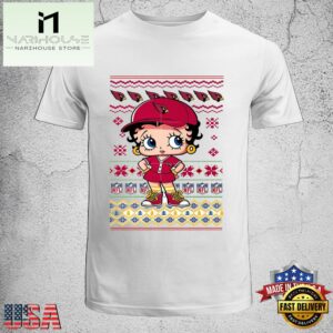 Betty Boop Arizona Cardinals NFL Ugly Christmas Unisex T-Shirt