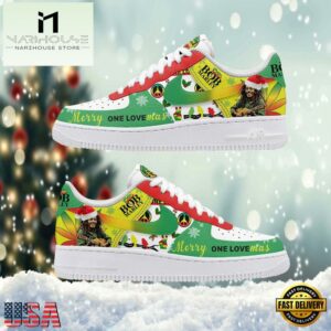 Bob Marley Merry Christmas Air Force 1 Shoes