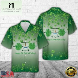 Canada Air North, Yukon's Airline, St. Patrick's Day Hawaiian Shirt