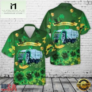 Capital Waste Services St Patrick's Day Hawaiian Shirt