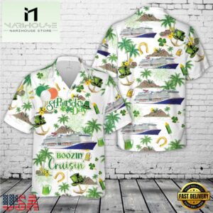 Carnival's Mardi Gras, St Patricks Day Boozin And Cruisin Hawaiian Shirt