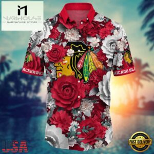 Chicago Blackhawks NHL Hawaiian Shirt