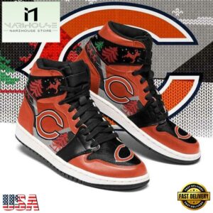 Christmas Chicago Bears Nfl Air Jordan Shoes Sport Sneaker Boots For Men Women