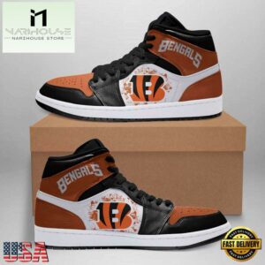 Cincinnati Bengals Orange NFL JD1 Boot Sneakers Shoes