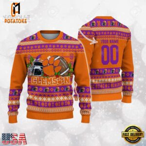 Clemson Tigers Logo Football NCAA Ugly Christmas Sweater