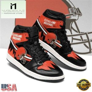 Cleveland Browns Nfl Football Air Jordan Sneaker Boots Shoes For Men Women