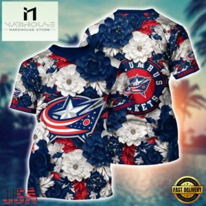 Columbus Blue White Jackets NHL 3D Unisex T Shirt