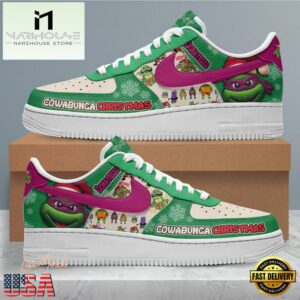 Cowabunga Merry Christmas Air Force 1 Shoes