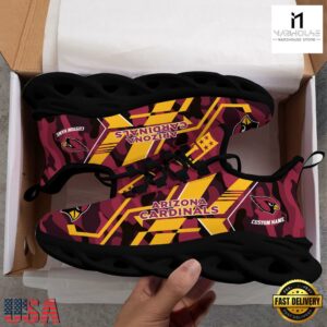 Personalized Arizona Cardinals NFL Sport Team Clunky Max Soul Shoes NFL Gifts 9 Custom Name Arizona Cardinals NFL Sport Team Clunky Max Soul Shoes