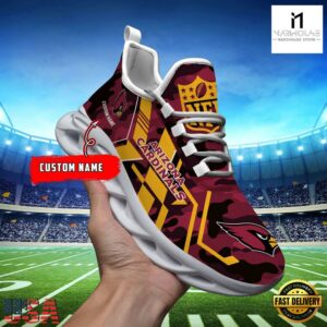 Custom Name Arizona Cardinals NFL Sport Team Clunky Max Soul Shoes