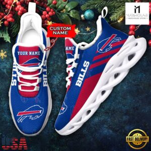 Custom Name Buffalo Bills NFL New Merry Christmas Max Soul Shoes