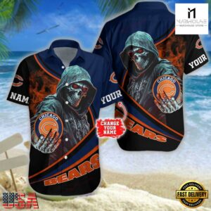 Custom Name Chicago Bears NFL Hawaiian Shirt