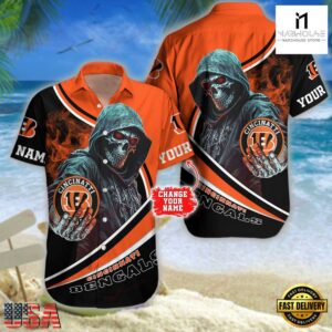 Custom Name Cincinnati Bengals NFL Hawaiian Shirt