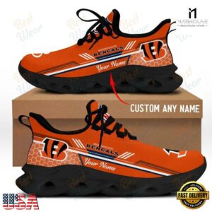 Custom Name Cincinnati Bengals NFL Sport Max Soul Shoes