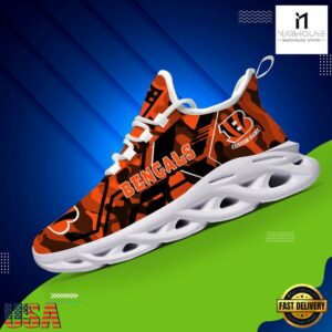 Custom Name Cincinnati Bengals NFL Sport Team Clunky Max Soul Shoes