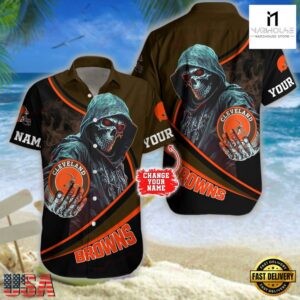 Custom Name Cleveland Browns NFL Hawaiian Shirt
