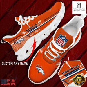 Custom Name Denver Broncos NFL Sport Max Soul Shoes