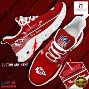 Custom Name Kansas City Chiefs NFL Sport Max Soul Shoes