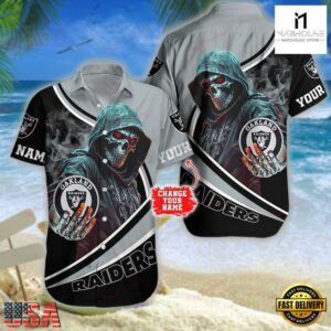 Custom Name Las Vegas Raiders NFL Hawaiian Shirt