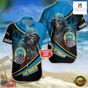 Custom Name Los Angeles Chargers NFL Hawaiian Shirt
