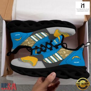Custom Name Los Angeles Chargers NFL Sport Team Clunky Max Soul Shoes