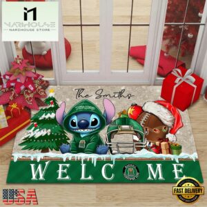 Custom Name Marshall Thundering Herd Cute Stitch Welcome Christmas Doormat
