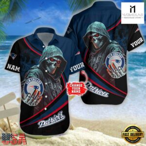 Custom Name New England Patriots NFL Hawaiian Shirt