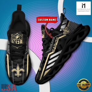Personalized New Orleans Saints NFL Sport Team Clunky Max Soul Shoes NFL Gifts 8 Custom Name New Orleans Saints NFL Sport Team Clunky Max Soul Shoes