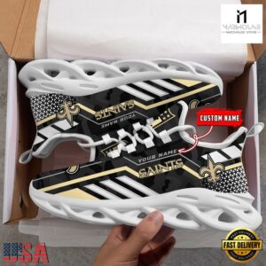 Personalized New Orleans Saints NFL Sport Team Clunky Max Soul Shoes NFL Gifts 11 Custom Name New Orleans Saints NFL Sport Team Clunky Max Soul Shoes