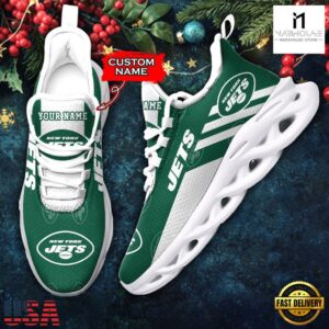 Custom Name New York Jets NFL New Merry Christmas Max Soul Shoes
