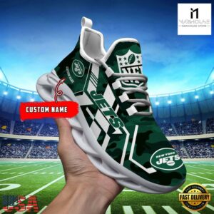 Custom Name New York Jets NFL Sport Team Clunky Max Soul Shoes