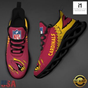 Custom Name NFL Arizona Cardinals Max Soul Shoes