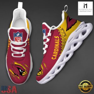 Custom Name NFL Arizona Cardinals Max Soul Shoes