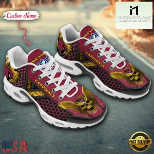 Custom Name NFL Arizona Cardinals Skull Air Max Plus Shoes