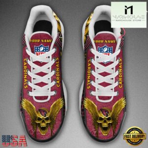 Custom Name NFL Arizona Cardinals Skull Air Max Plus Shoes