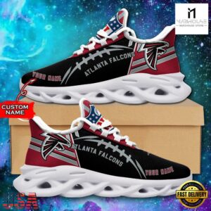 Custom Name NFL Atlanta Falcons Max Soul Shoes For Men And Women