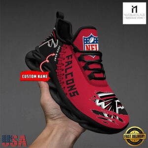 Custom Name NFL Atlanta Falcons Max Soul Shoes
