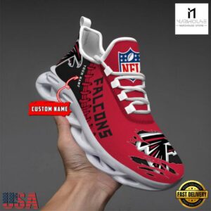 Custom Name NFL Atlanta Falcons Max Soul Shoes