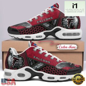 Custom Name NFL Atlanta Falcons Skull Air Max Plus Shoes