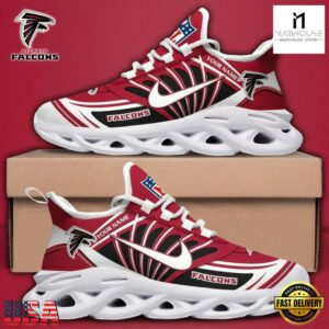 Custom Name NFL Atlanta Falcons Team Logo Max Soul Shoes