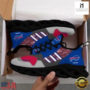 Custom Name NFL Buffalo Bills Clunky Sport Max Soul Shoes